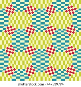 Abstract geometric hipster fashion pillow checkered pattern