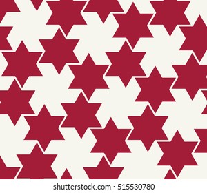 Abstract geometric hipster fashion pillow red christmas pattern