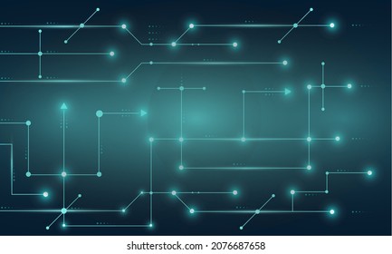 Resumen del fondo geométrico del sistema de conexión de alta tecnología. Ilustración vectorial de concepto de negocio virtual.