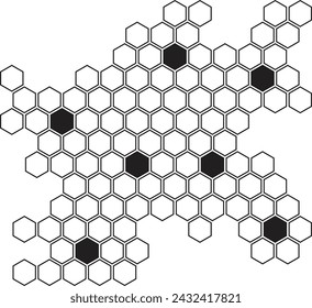 ilustración vectorial de patrón de panal geométrico abstracto.