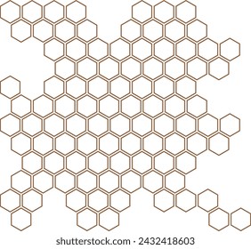 abstract geometric honeycomb pattern vector illustration.