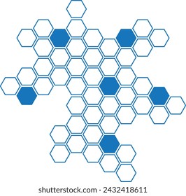 abstract geometric honeycomb pattern vector illustration.