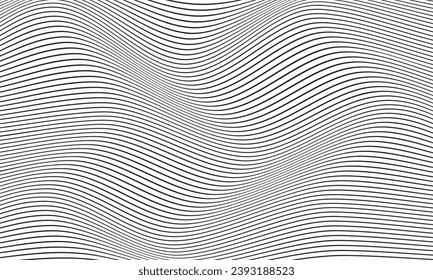 abstract geometric horizontal slanting wave line pattern can be used background.