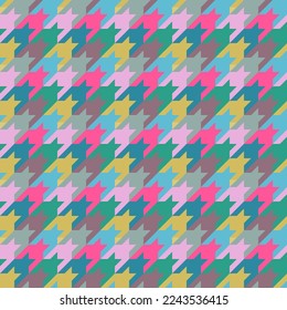 abstract geometric hounds tooth pattern background