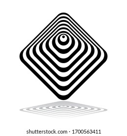Abstract geometric icon. Design element. Vector art.