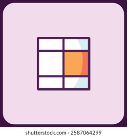 Abstract Geometric Icon Design with Pastel Hues