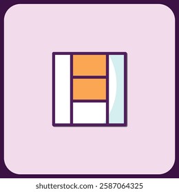 Abstract Geometric Icon Design in Soft Hues