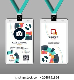 Resumen Diseño de tarjeta de identificación geométrica para empresa o empresa