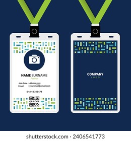 Resumen Diseño de tarjeta de identificación geométrica para empresas o empresas
