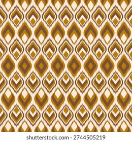 Abstract Geometric ikat pattern seamless. Vintage Native Ethnic Texture ikat Folk. Border Embroidery bohemian decoration ethnic ikat fabric art design for textile wallpaper carpet clothing woven folk
