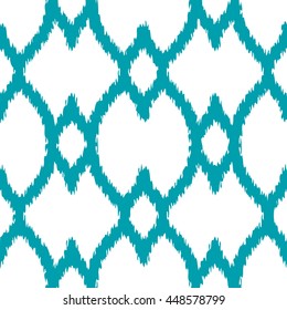 Abstract geometric ikat pattern seamless background tile