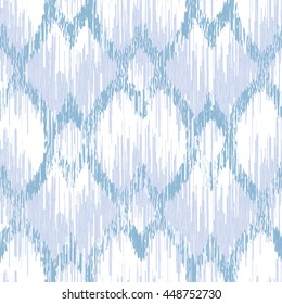 Abstract geometric ikat pattern seamless background tile