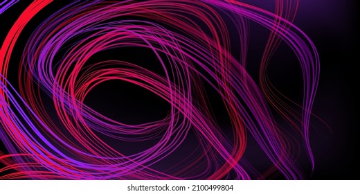 Ilustración geométrica abstracta de la pluma de punta de fieltro con gradiente sobre fondo oscuro. Fondo de degradado abstracto. Cubierta, papel pintado, diseño de volante.