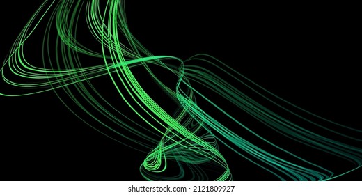 Ilustración geométrica abstracta de la pluma de punta de fieltro con gradiente sobre fondo oscuro. Fondo de degradado abstracto. Cubierta, papel pintado, diseño de volante.