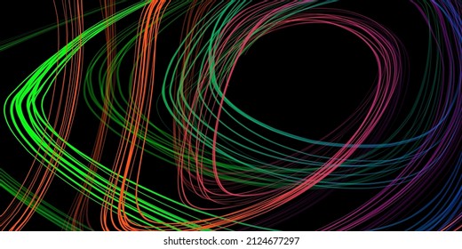 Ilustración geométrica abstracta de la pluma de punta de fieltro con gradiente sobre fondo oscuro. Fondo de degradado abstracto. Cubierta, papel pintado, diseño de volante.