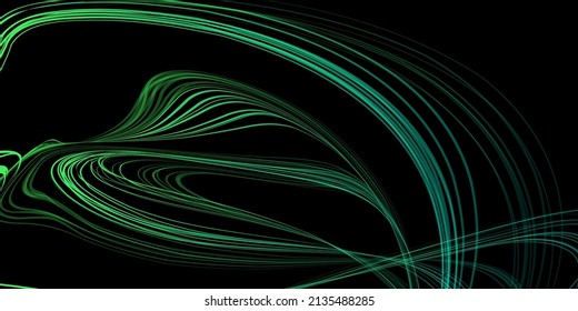 Ilustración geométrica abstracta de la pluma de punta de fieltro con gradiente sobre fondo oscuro. Fondo de degradado abstracto. Cubierta, papel pintado, diseño de volante.
