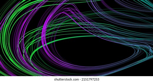Ilustración geométrica abstracta de la pluma de punta de fieltro con gradiente sobre fondo oscuro. Fondo de degradado abstracto. Cubierta, papel pintado, diseño de volante.