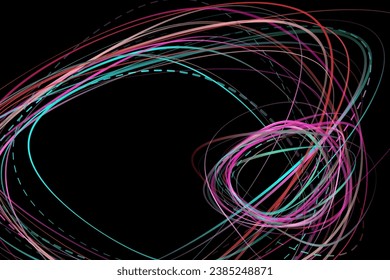 Ilustración geométrica abstracta de la pluma de punta de fieltro con gradiente sobre fondo oscuro. Fondo de degradado abstracto. Cubierta, papel pintado, diseño de volante.