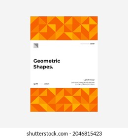 Abstract geometric illustration layout bundle. Company identity brochure template collection design. Modern corporate report cover. Texture pattern background front page mock up set. Autumn. Halloween