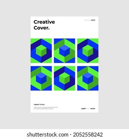 Abstract geometric illustration layout bundle. Company identity brochure template collection design. Modern corporate report cover. Texture pattern background front page mock up set. Vector eps10