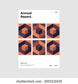 Abstract geometric illustration layout bundle. Company identity brochure template collection design. Modern corporate report cover. Texture pattern background front page mock up set. Vector eps10