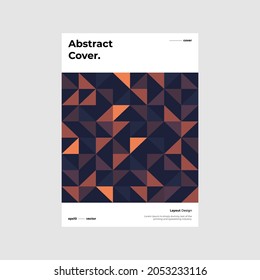 Abstract geometric illustration layout bundle. Company identity brochure template collection design. Modern corporate report cover. Texture pattern background front page mock up set. Vector eps10