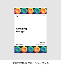 Resumen del paquete de diseño de ilustración geométrica. Diseño de la colección de plantillas de folletos de identidad de la empresa. Portada moderna del informe corporativo. Diseño de textura en segundo plano página principal maqueta conjunto. Vector eps10