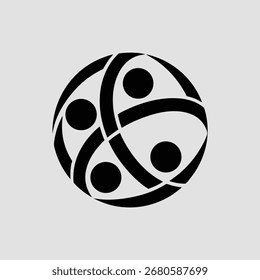 Ilustración geométrica Abstractas con líneas superpuestas y Elementos circulares para el diseño