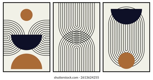Abstract geometric illustration presenting bold, symmetrical elements and line motifs in a contemporary aesthetic, perfect for creative design, gallery prints, or digital art projects.