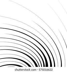 Abstract geometric illustration with radial swirling, spirally lines