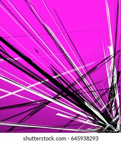 Abstract geometric illustration with random, chaotic elements