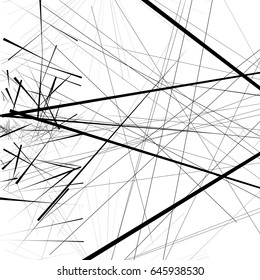 Abstract geometric illustration with random, chaotic elements