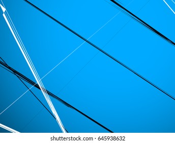Abstract geometric illustration with random, chaotic elements