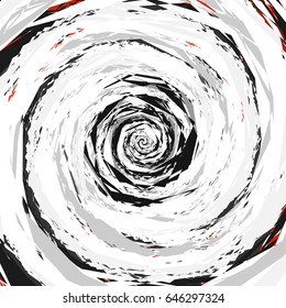 Abstract geometric illustration with random, chaotic elements