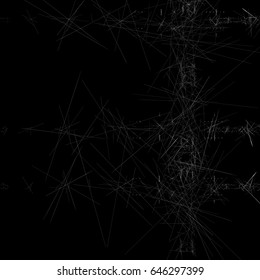 Abstract geometric illustration with random, chaotic elements