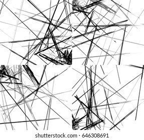 Abstract geometric illustration with random, chaotic elements
