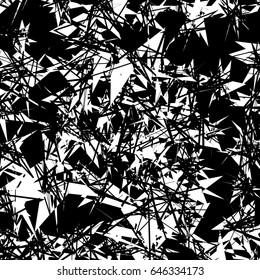 Abstract geometric illustration with random, chaotic elements