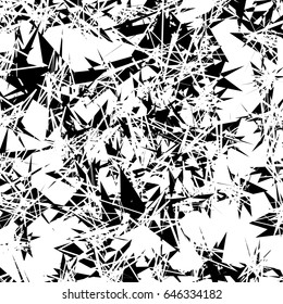 Abstract geometric illustration with random, chaotic elements