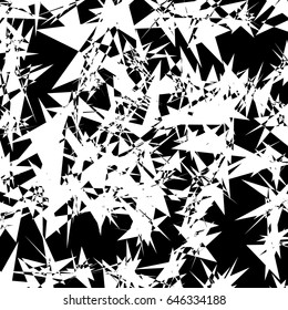 Abstract geometric illustration with random, chaotic elements