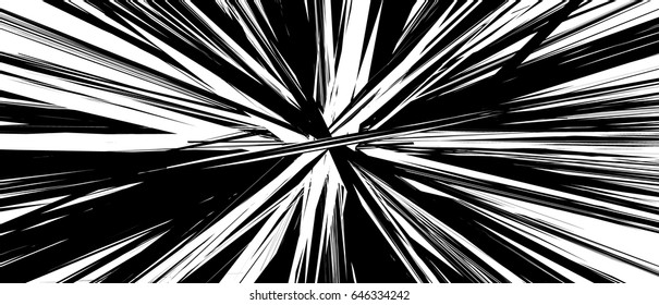 Abstract geometric illustration with random, chaotic elements