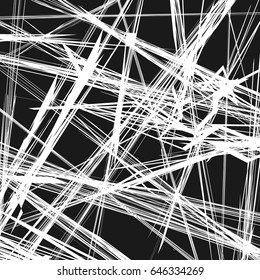 Abstract geometric illustration with random, chaotic elements
