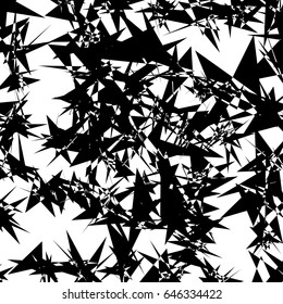 Abstract geometric illustration with random, chaotic elements