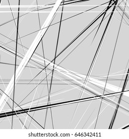 Abstract geometric illustration with random, chaotic elements
