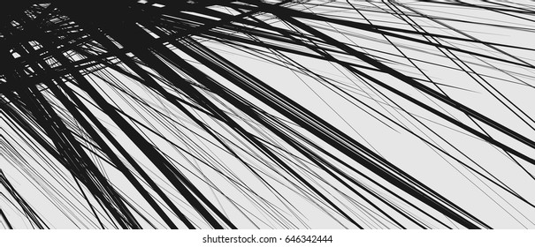 Abstract geometric illustration with random, chaotic elements