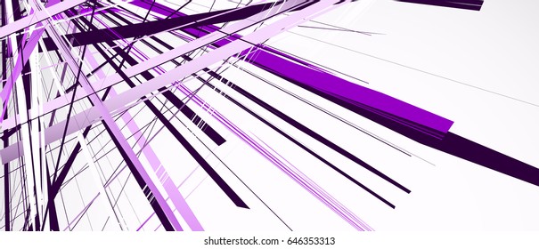 Abstract geometric illustration with random, chaotic elements