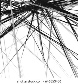 Abstract geometric illustration with random, chaotic elements