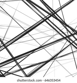 Abstract geometric illustration with random, chaotic elements