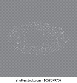 Abstract geometric illustration of small pieces of glass on a gray, transparent background. Stylish vector illustration for your business presentation. Vector illustration.EPS 10.