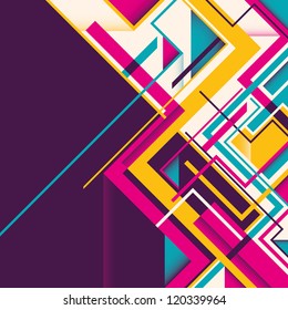 Abstract geometric illustration. Vector illustration.