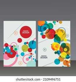 Imagen geométrica abstracta. Está rodeado de hermosas piezas de diseño. Plantilla de formato A4. Composición de vectores para el diseño